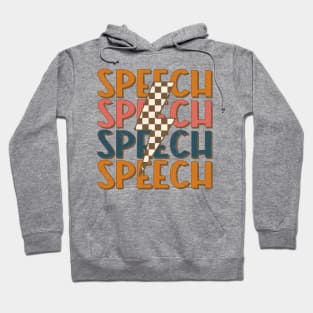 Speech Language Pathologist Vintage Retro SLP Hoodie